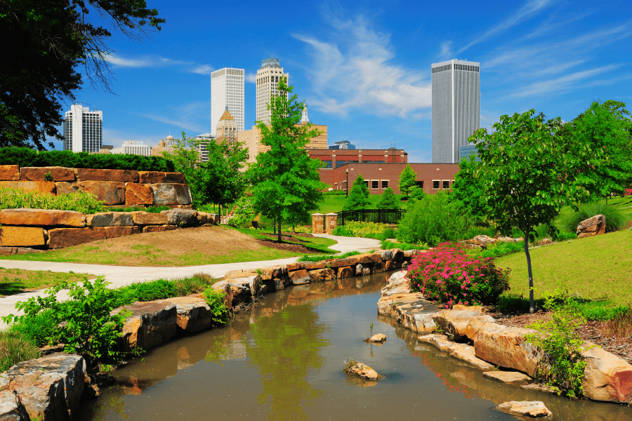 A view of the Tulsa, OK skyline